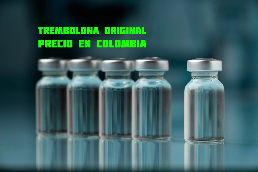 Viales de trembolona precio Colombia acetato y enantato Landerlan Gold sobre superficie oscura, trembolona original Colombia Xhuman